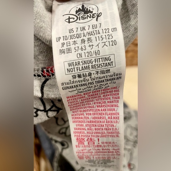 DISNEY - PJ Pals - Organic Cotton - Winnie The Pooh Size 7 - Picture 7 of 8